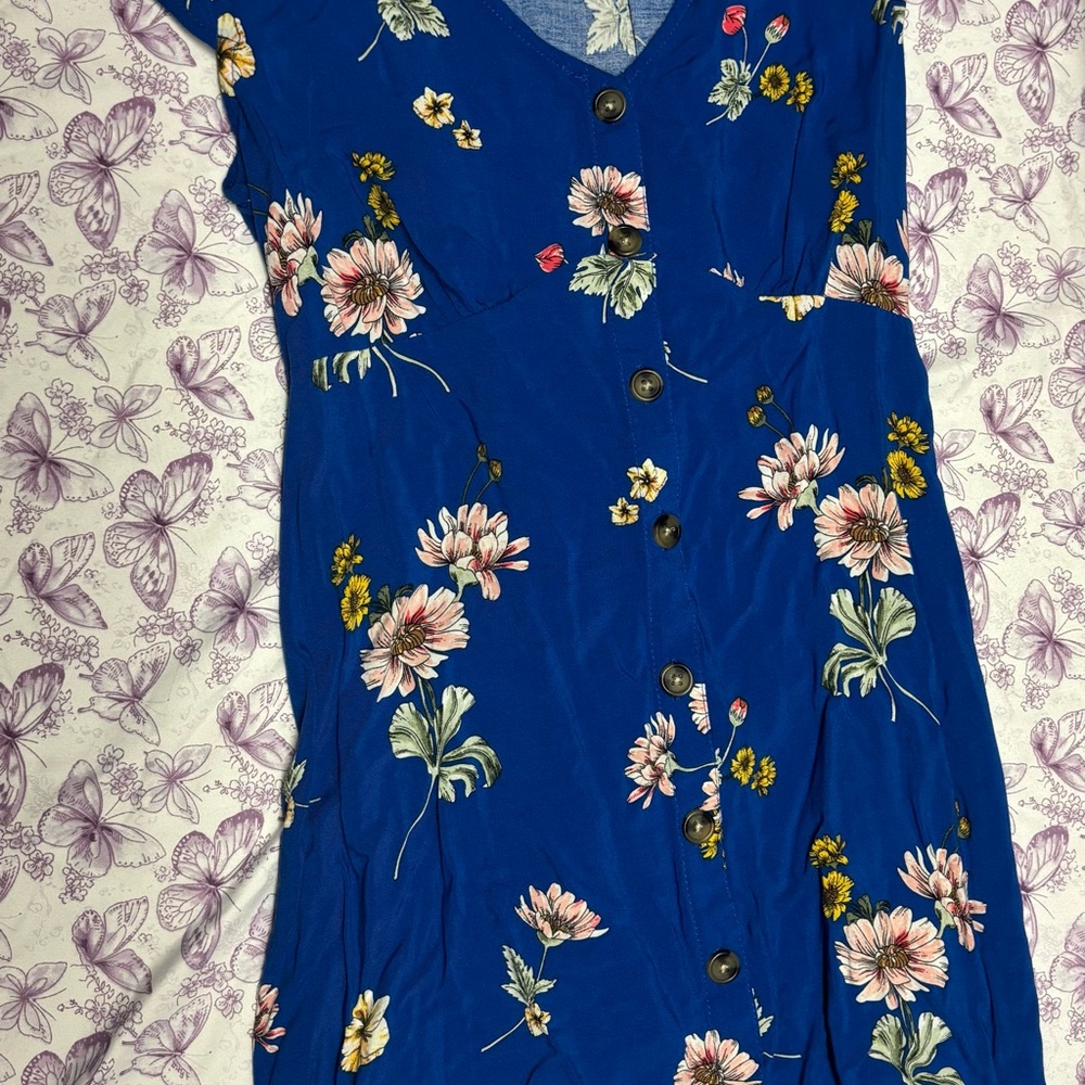 Aeropostale Blue Floral Dress